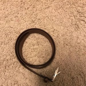 Jos A Bank Brown Leather Belt
